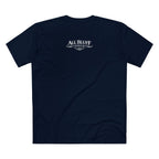 No Balls No Bluff T-Shirt in Navy – Back Flat Lay | All Bluff Poker