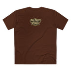 Professional Bluffer T-Shirt in Dark Chocolate – Back Flat Lay | All Bluff Poker