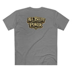 7-2 Style T-Shirt in Athletic Heather – Back Flat Lay | All Bluff Poker