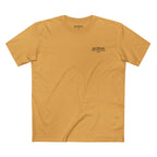 No Balls No Bluff T-Shirt in Mustard – Front Flat Lay | All Bluff Poker