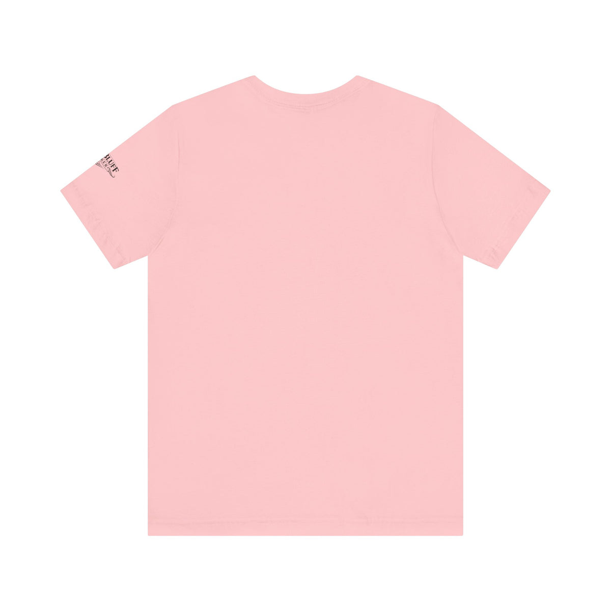 I'm a Bluffer Not a Fighter T-Shirt in Pink – Back Flat Lay | All Bluff Poker