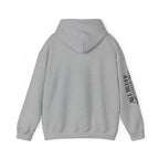 All Bluff Poker Pullover Hoodie in Sport Grey – Back Flat Lay | All Bluff Poker