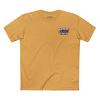 All Bluff No Fear T-Shirt in Mustard – Front Flat Lay | All Bluff Poker