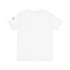 I'm a Bluffer Not a Fighter T-Shirt in White – Back Flat Lay | All Bluff Poker