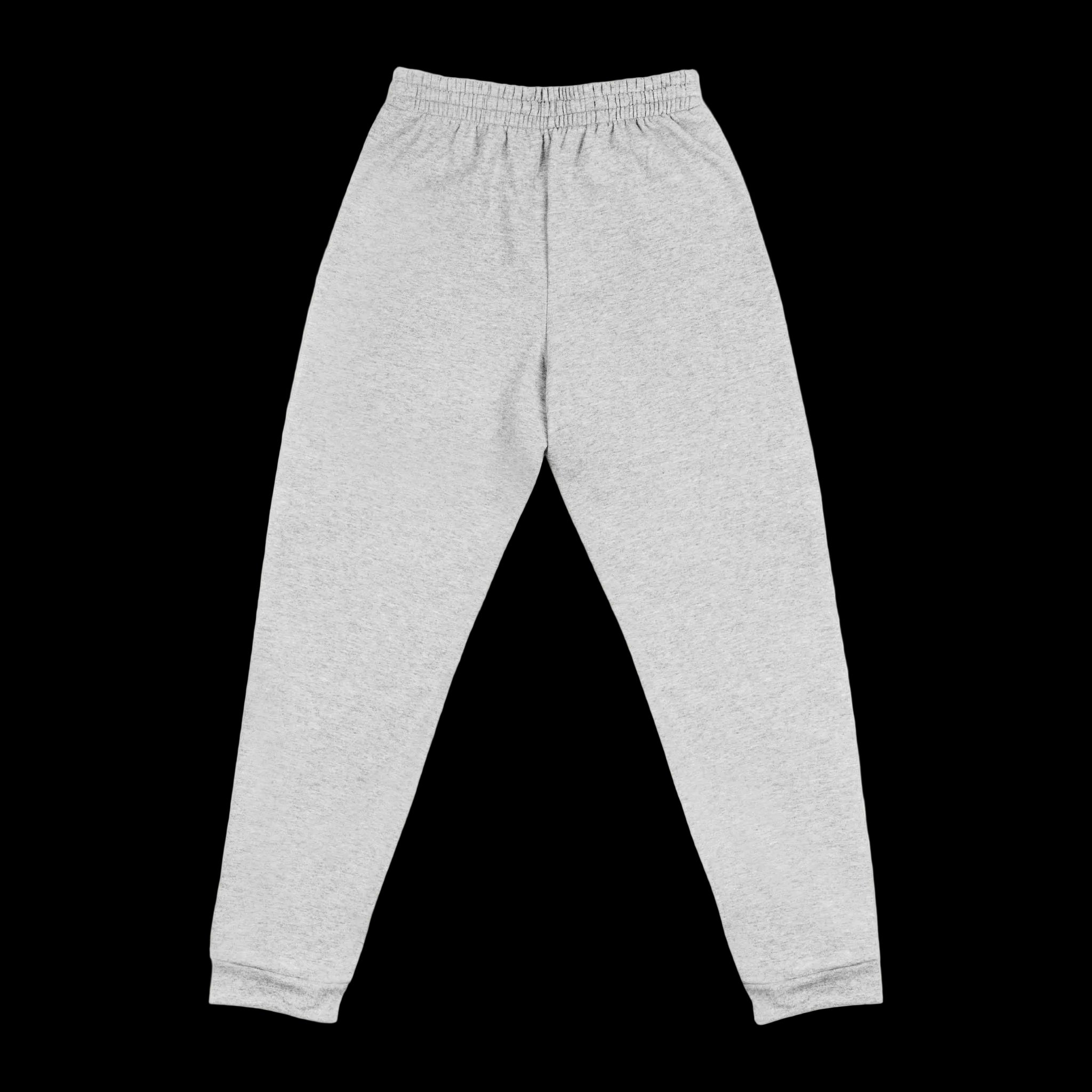 No Balls No Bluff Relaxed Sweatpants in Athletic Heather – Back Flat Lay | All Bluff Poker