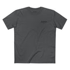 No Balls No Bluff T-Shirt in Charcoal – Front Flat Lay | All Bluff Poker