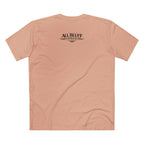 All Bluff No Fear T-Shirt in Pale Pink – Back Flat Lay | All Bluff Poker