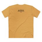 All Bluff No Fear T-Shirt in Mustard – Back Flat Lay | All Bluff Poker