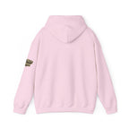 All Bluff Poker Pullover Hoodie in Light Pink – Back Flat Lay | All Bluff Poker