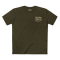 7-2 Style T-Shirt in Army – Front Flat Lay | All Bluff Poker