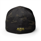 All Bluff Poker Fitted Cap in Multicam Black – Back View | All Bluff Poker