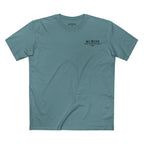 No Balls No Bluff T-Shirt in Slate Blue – Front Flat Lay | All Bluff Poker