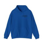 I'm a Bluffer Not a Fighter Pullover Hoodie in Royal – Front Flat Lay | All Bluff Poker