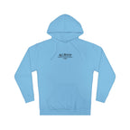 All Bluff No Fear Pullover Hoodie in Blue Aqua – Front Flat Lay | All Bluff Poker
