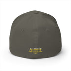 All Bluff Poker Fitted Cap in Olive – Back View | All Bluff Poker