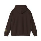 House of Bluff Pullover Hoodie in Dark Chocolate – Back Flat Lay | All Bluff Poker