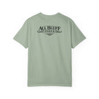 7-2 Style T-Shirt in Bay – Back Flat Lay | All Bluff Poker