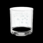7-2 offsuit etched lowball whiskey glass — poker gift for the bold bluffer