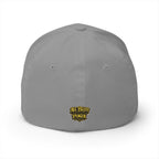 7-2 Style Fitted Cap in Grey – Back View | All Bluff Poker