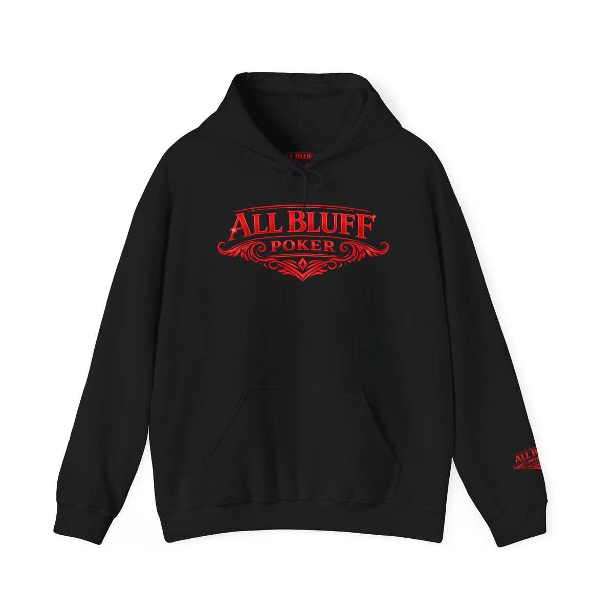 Copy of Copy of All Bluff Poker Hoodie — Gold Logo Poker Sweatshirt for Players & Fans