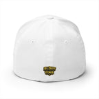 7-2 Style Fitted Cap in White – Back View | All Bluff Poker
