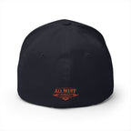 Professional Bluffer Fitted Cap in Dark Navy – Back View | All Bluff Poker