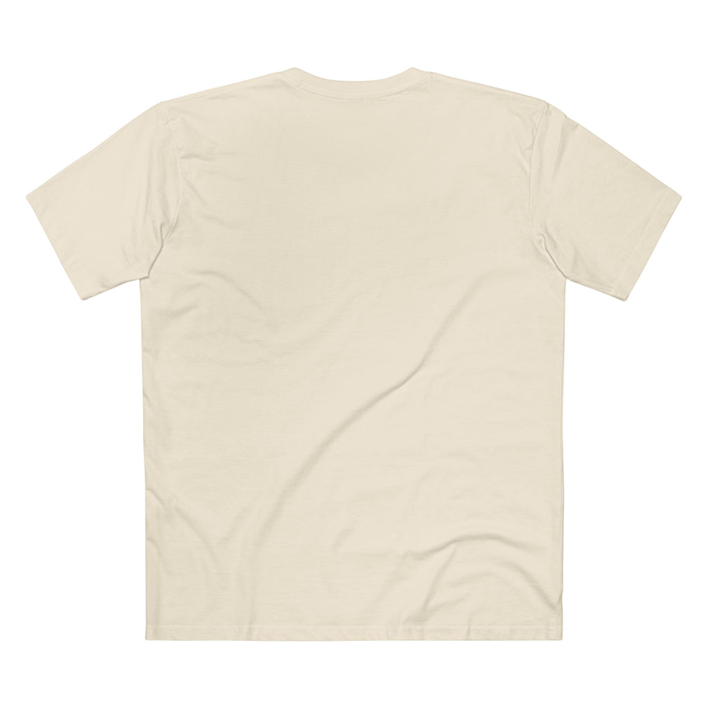 All Bluff Poker T-Shirt in Natural – Back Flat Lay | All Bluff Poker