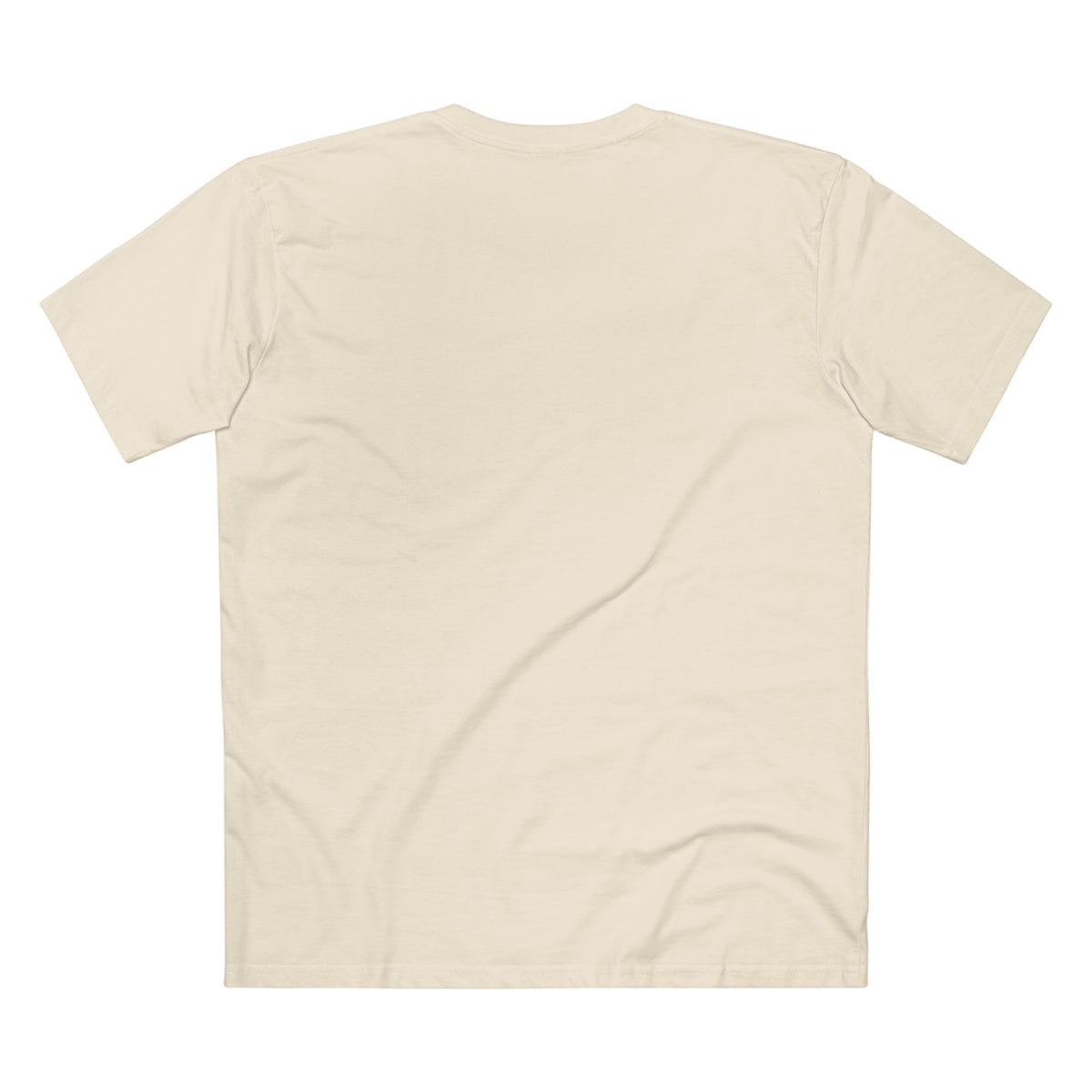 All Bluff Poker T-Shirt in Natural – Back Flat Lay | All Bluff Poker