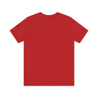 I'm a Bluffer Not a Fighter T-Shirt in Red – Back Flat Lay | All Bluff Poker