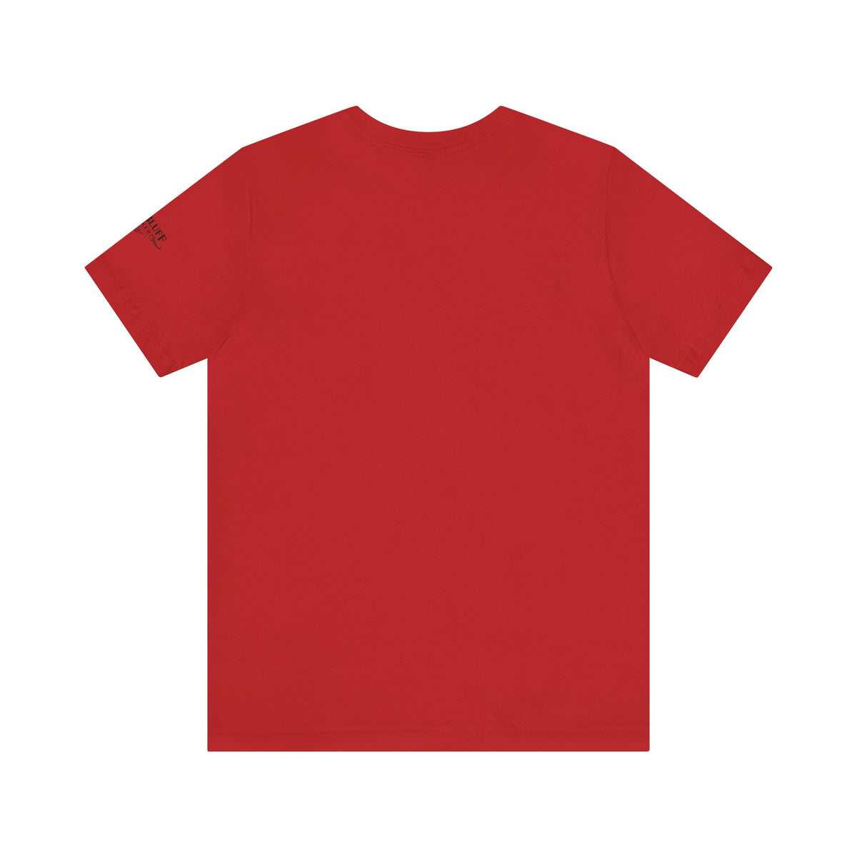 I'm a Bluffer Not a Fighter T-Shirt in Red – Back Flat Lay | All Bluff Poker
