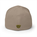 7-2 Style Fitted Cap in Khaki – Back View | All Bluff Poker