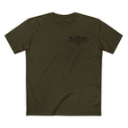 Professional Bluffer T-Shirt in Army – Front Flat Lay | All Bluff Poker