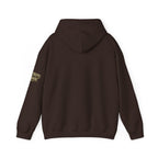 All Bluff Poker Pullover Hoodie in Dark Chocolate – Back Flat Lay | All Bluff Poker