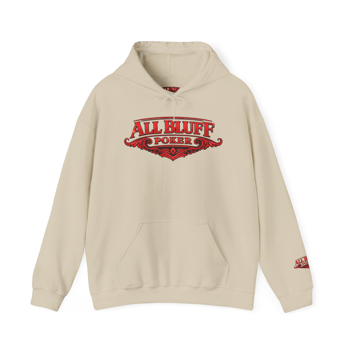 Copy of Copy of All Bluff Poker Hoodie — Gold Logo Poker Sweatshirt for Players & Fans