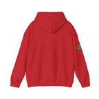 No Balls No Bluff Pullover Hoodie in Red – Back Flat Lay | All Bluff Poker