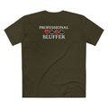 Professional Bluffer T-Shirt in Army – Back Flat Lay | All Bluff Poker