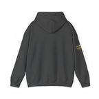 No Balls No Bluff Pullover Hoodie in Dark Heather – Back Flat Lay | All Bluff Poker