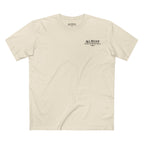 No Balls No Bluff T-Shirt in Natural – Front Flat Lay | All Bluff Poker