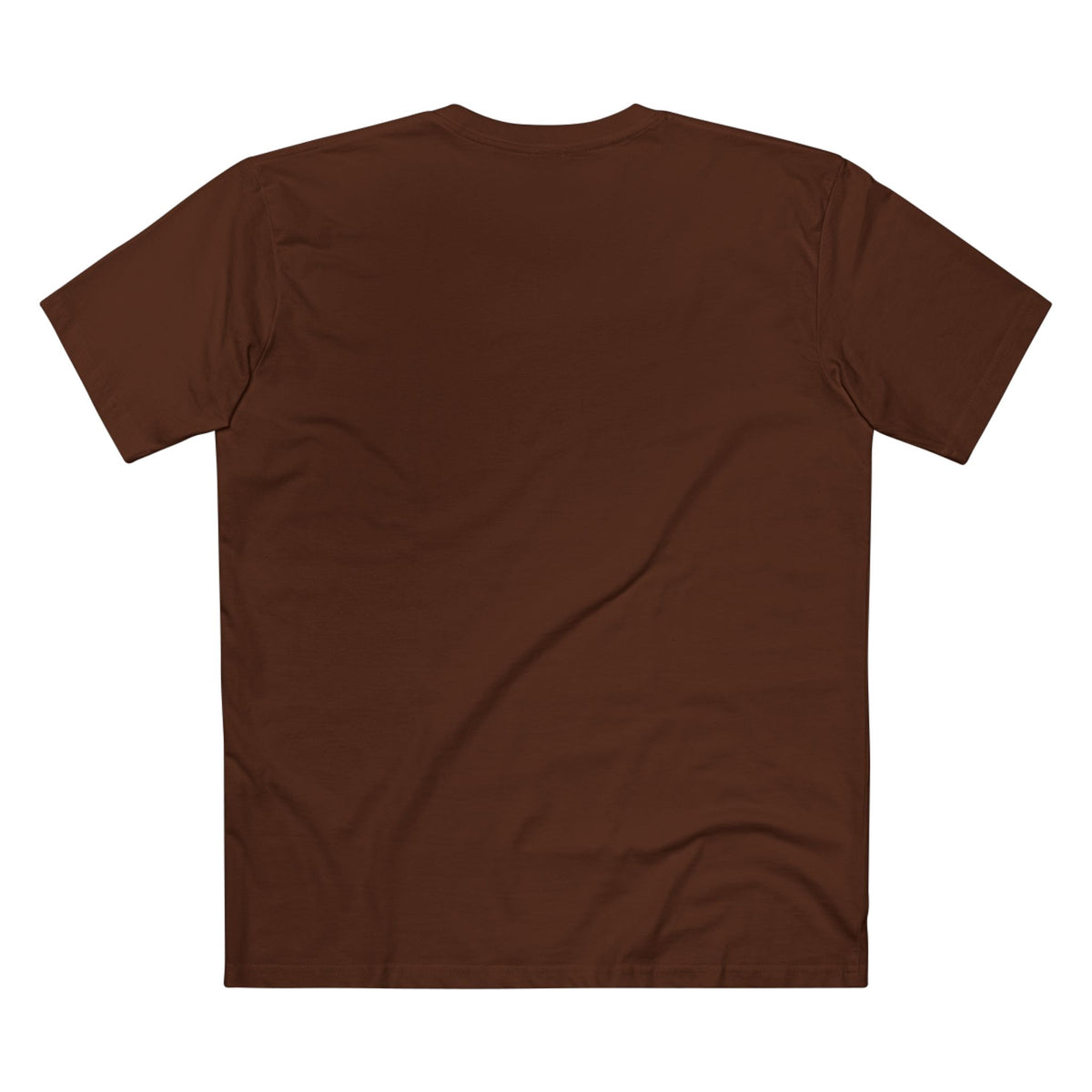 All Bluff Poker T-Shirt in Dark Chocolate – Back Flat Lay | All Bluff Poker