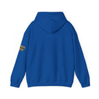 All Bluff Poker Pullover Hoodie in Royal – Back Flat Lay | All Bluff Poker