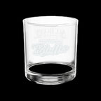 Professional Bluffer script etched lowball whiskey glass — poker gift for him ← paste into image field