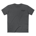 No Balls No Bluff T-Shirt in Charcoal – Front Flat Lay | All Bluff Poker
