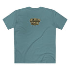 House of Bluff T-Shirt in Slate Blue – Back Flat Lay | All Bluff Poker