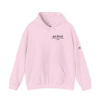 I'm a Bluffer Not a Fighter Pullover Hoodie in Light Pink – Front Flat Lay | All Bluff Poker
