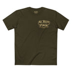 All Bluff Poker T-Shirt in Army – Front Flat Lay | All Bluff Poker