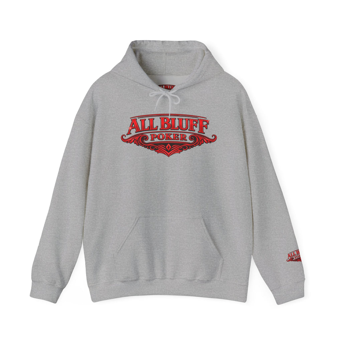 Copy of Copy of All Bluff Poker Hoodie — Gold Logo Poker Sweatshirt for Players & Fans